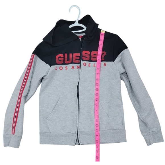 (B) Guess Sweater Red/Black/Grey - Picture 3 of 6